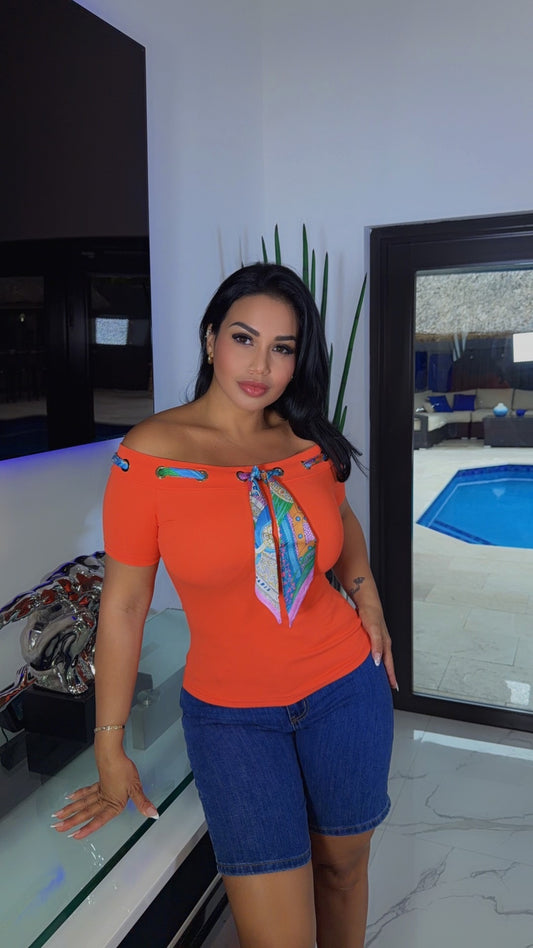Orange top