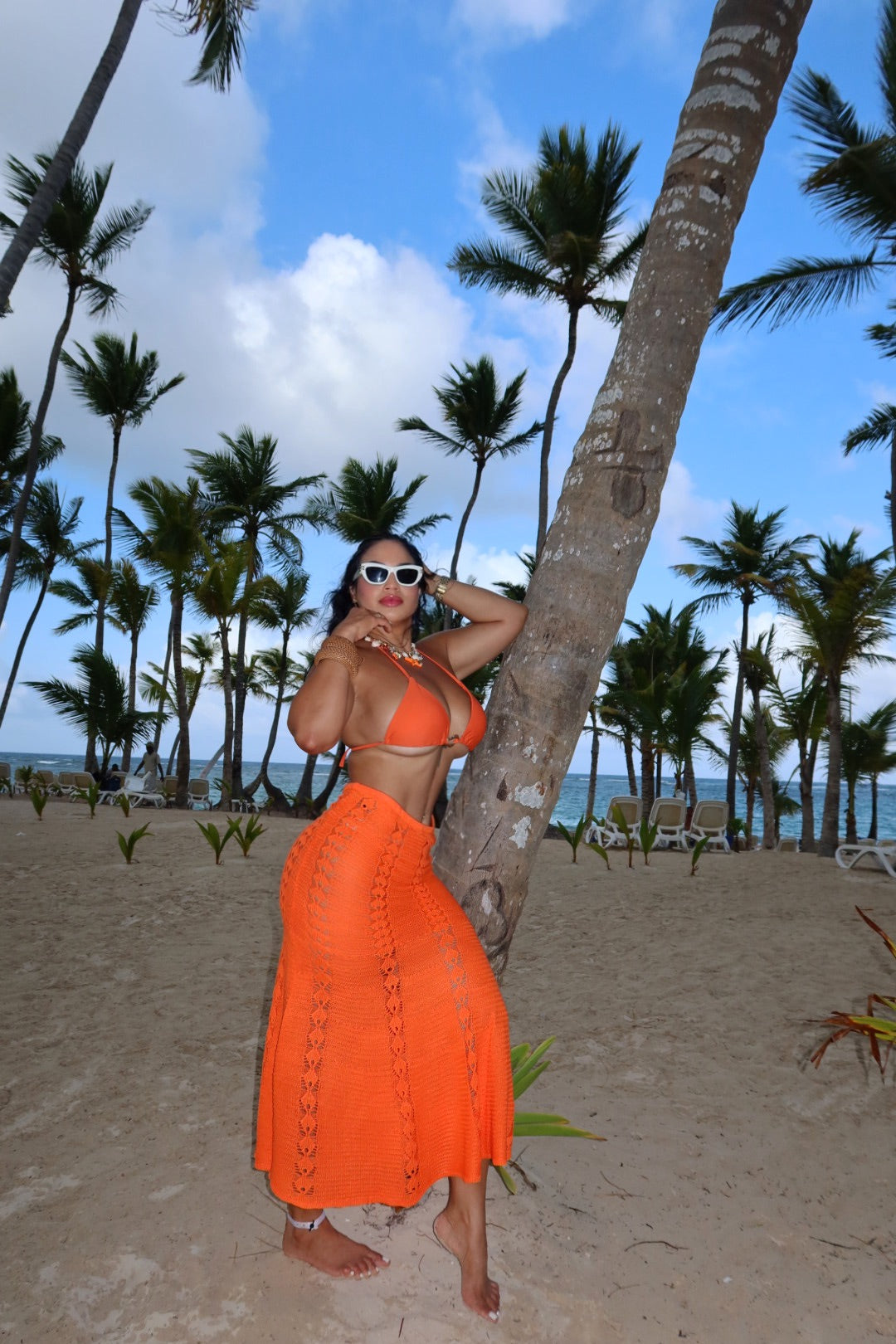 Orange coverup