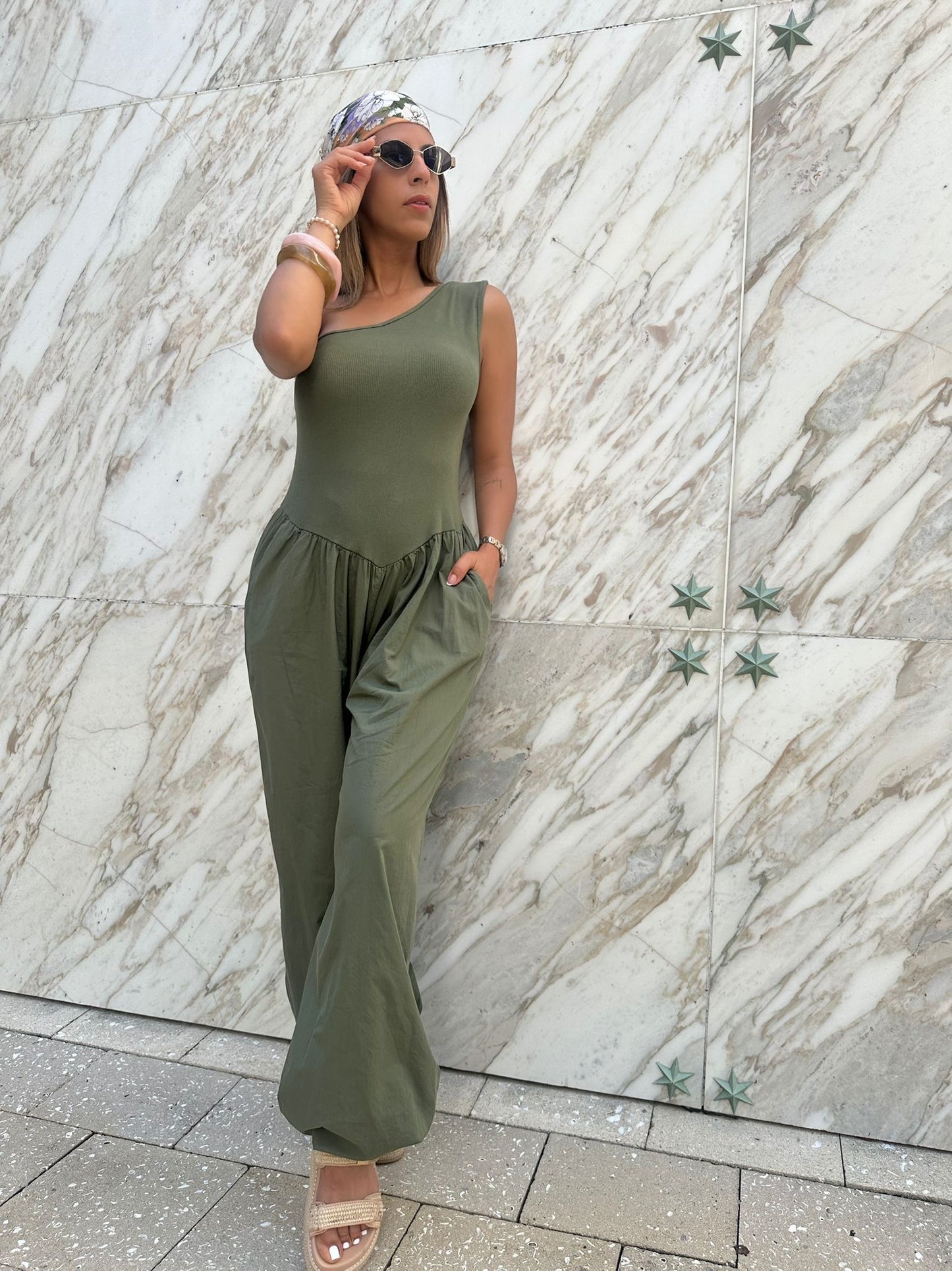 Olive jumpsuit