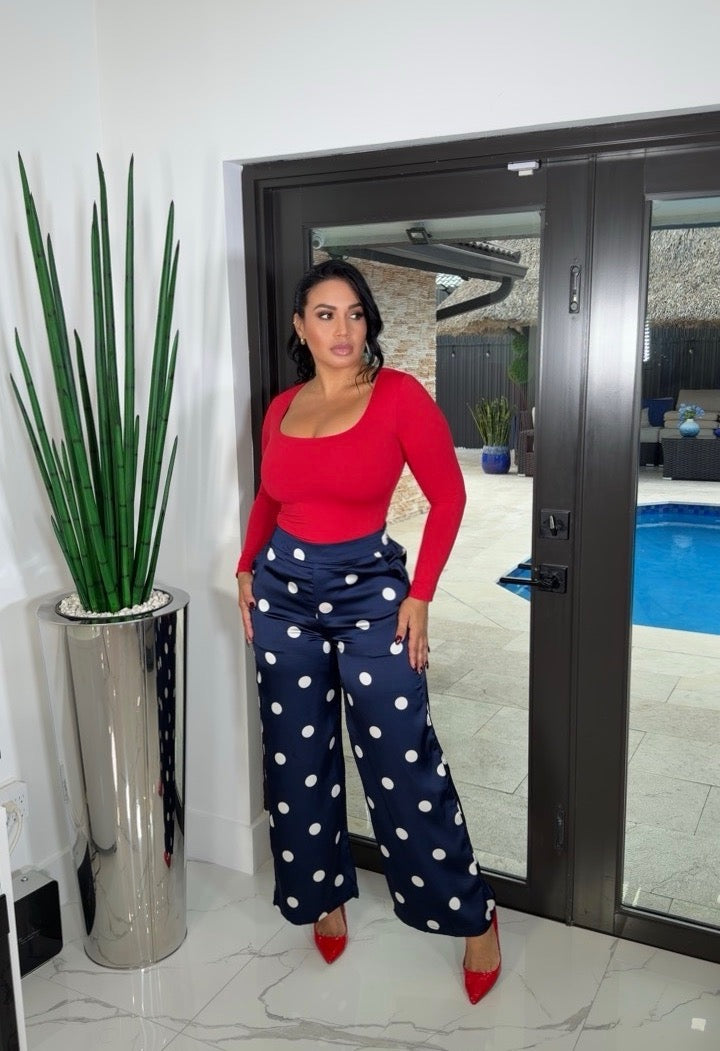 Polka dot pants