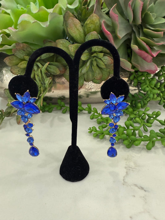 blue earrings