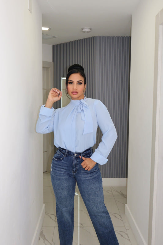 Baby blue top